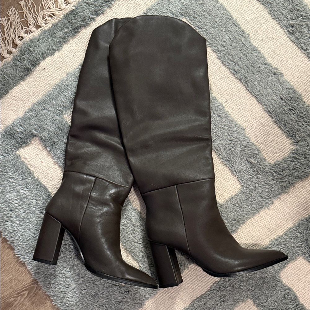 Elegant Brown Knee-High Boots